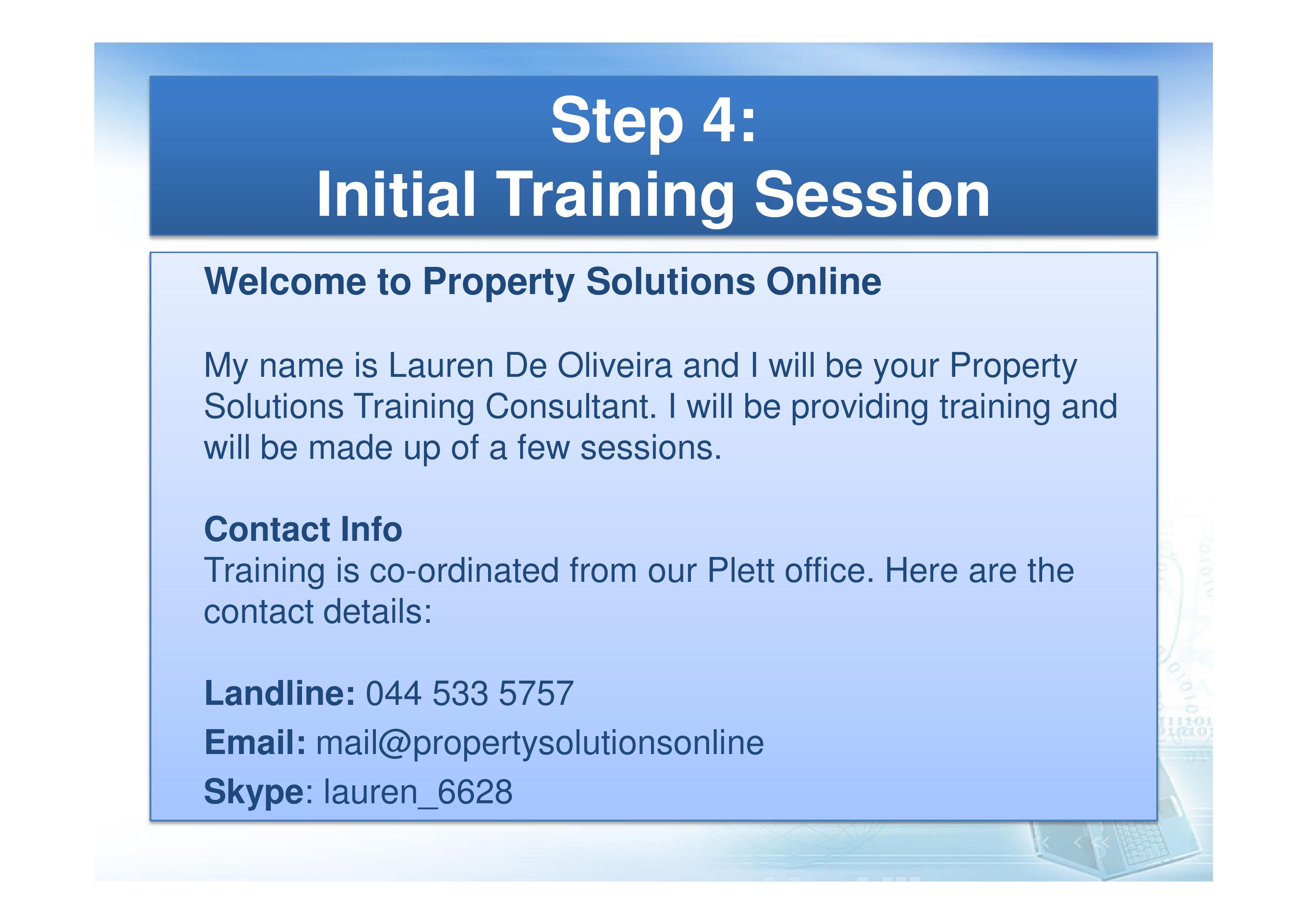 Welcome to Property Solutions Online.