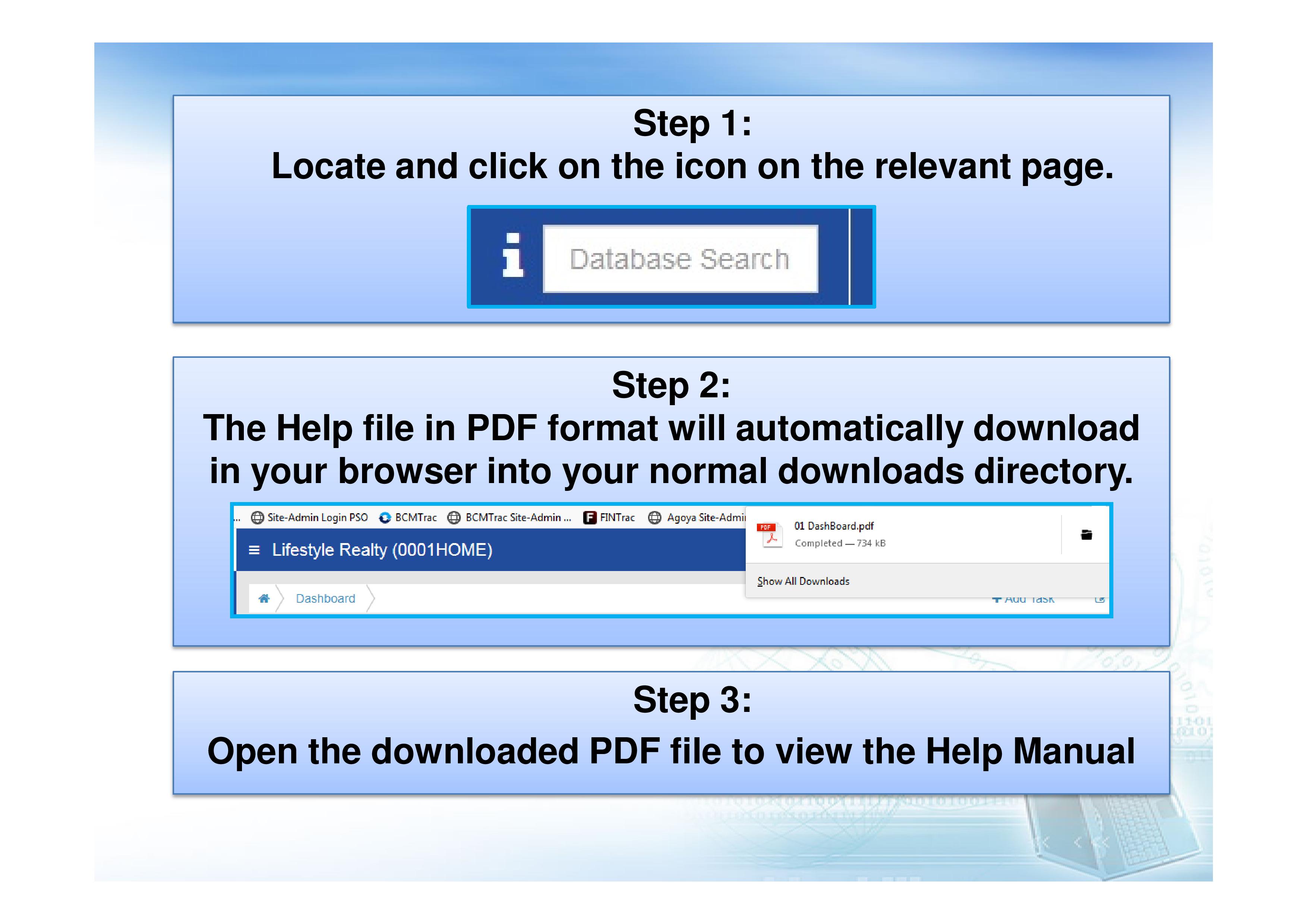 How to access the Online Help Manual?